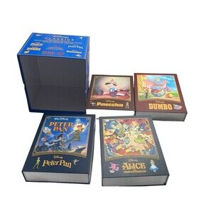 Disney Storybook 4-Pack Puzzle Set Pinocchio Dumbo Peter Pan Alice 500 Pcs Each